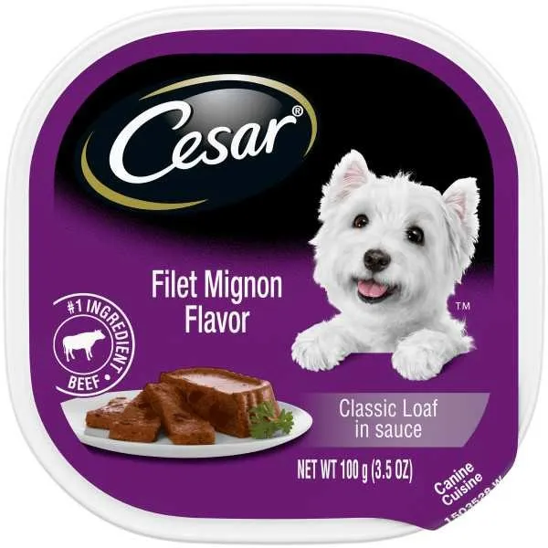 24/3.5 oz. Cesar Filet Mignon Flavor In Sauce - Dog/Cat Supplements